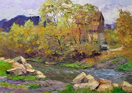 Painting, Mountain stream, Boris Serdyuk