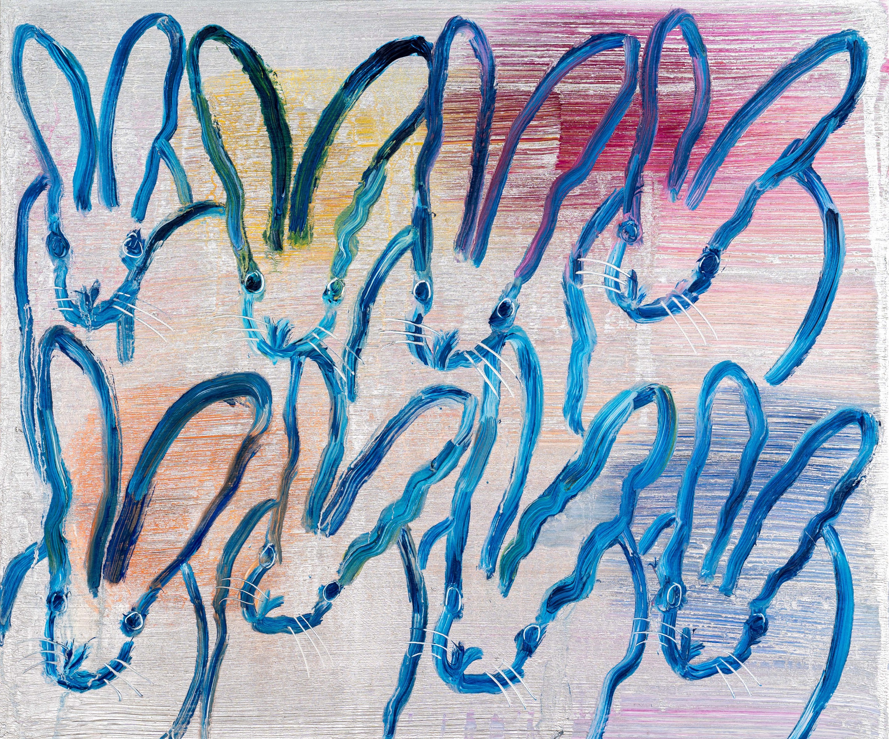 Hunt Slonem, Blue Run Hunt Slonem, Blue Run