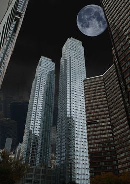 Photographie, New York Moonlight, P van Bolderick