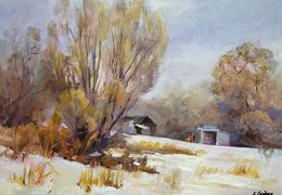 Painting, The beginning of winter, Boris Serdyuk