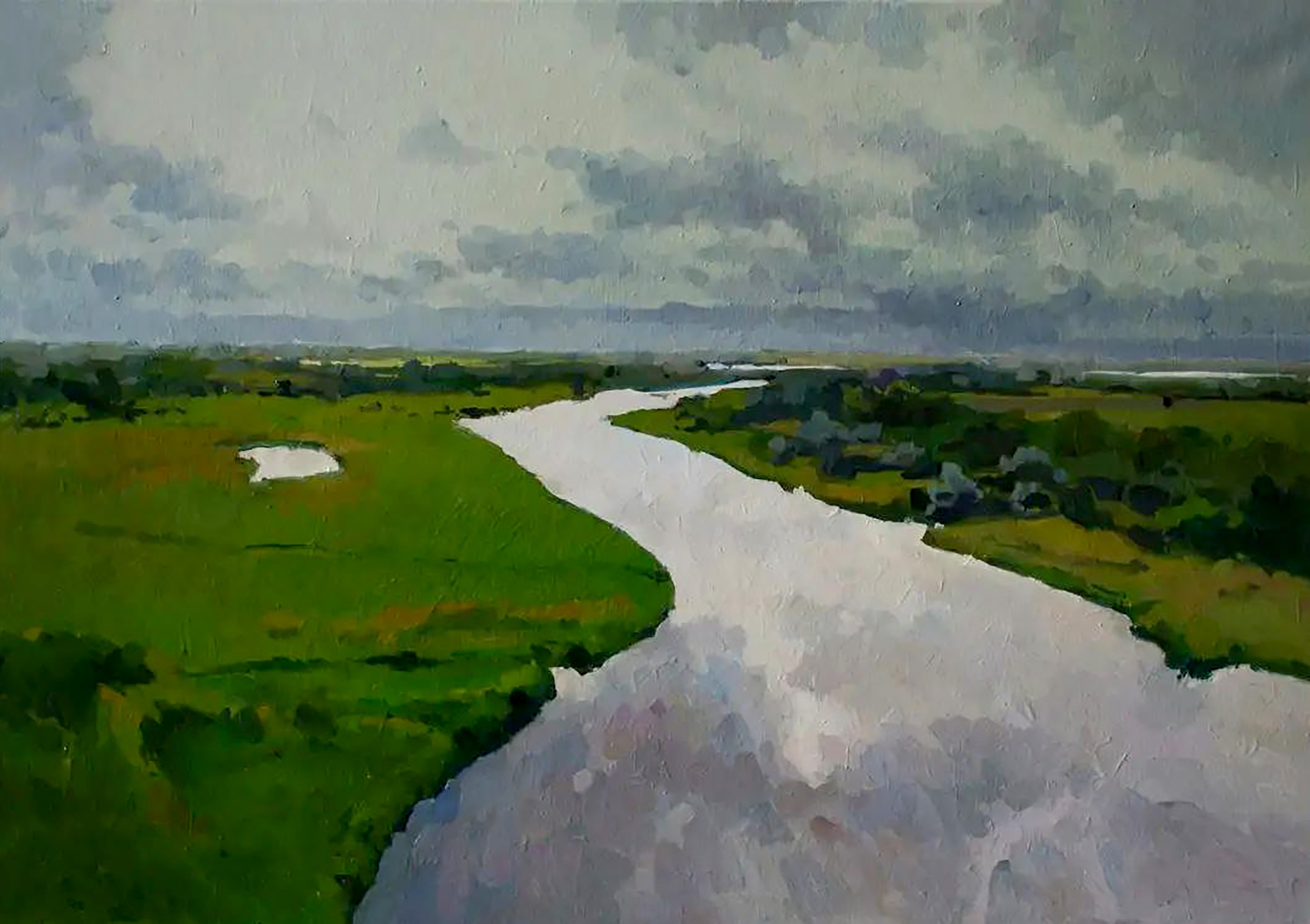 Yaroshevich Anastasia, Landscape with a Long River Yaroshevich Anastasia, Landscape with a Long River