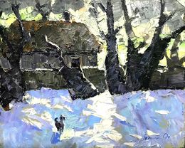 Gemälde, Backlight from month, Ivanyuk Oleksiy
