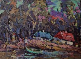 Gemälde, Near the pond, Ivanyuk Oleksiy