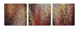 Gemälde, Coffee with cream - triptych (ready to hang), Nadin Antoniuk