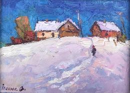 Gemälde, Frosty day, Oksana Ivanyuk