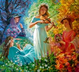 Painting, Seasons, Anatoly Tarabanov