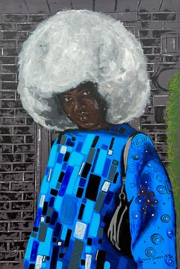 Painting, Finding Solace in Foreign Soil 1, Eyitayo Alagbe