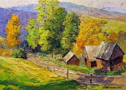 Painting, Autumn in the mountains, Boris Serdyuk