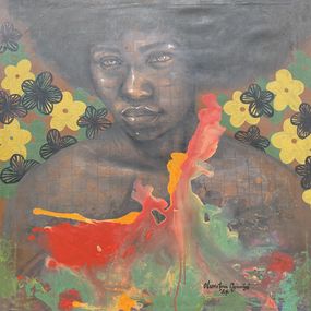 Painting, Her Worth I, Ogunniyi Oluwatosin