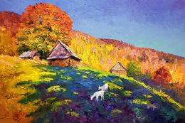 Painting, Autumn in the Carpathians, Boris Serdyuk
