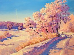Painting, Frosty morning, Boris Serdyuk
