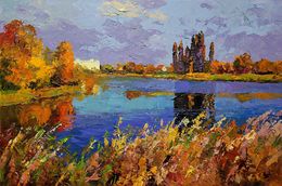 Painting, Autumn on the river, Boris Serdyuk