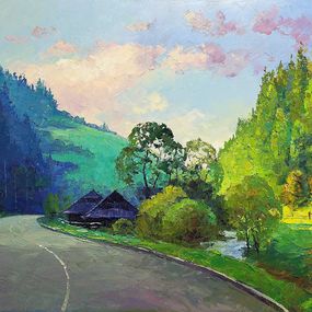 Gemälde, Carpathian landscape, Boris Serdyuk