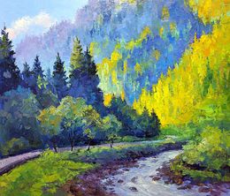 Painting, October in the Carpathians, Boris Serdyuk