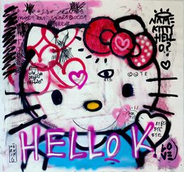 Peinture, Hello Kitty - Vandal cute, Eghna