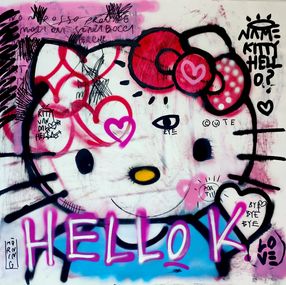 Gemälde, Hello Kitty - Vandal cute, Eghna