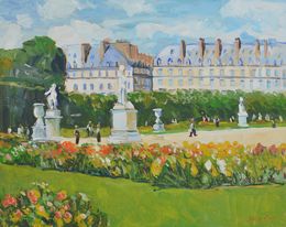 Gemälde, Le  jardin des tuileries - Paris, Patrick Marie