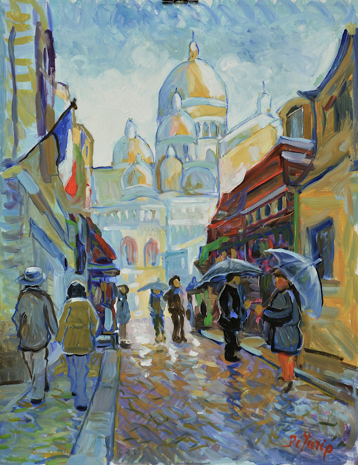 Patrick Marie, Montmartre sous la pluie Patrick Marie, Montmartre sous la pluie
