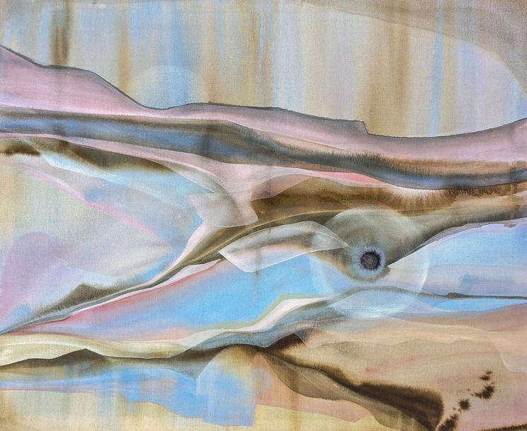 Vanessa Onuk, Gentle reduction, Painting on textile
