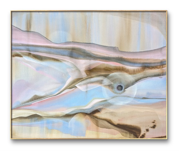Vanessa Onuk, Gentle reduction, Painting on textile