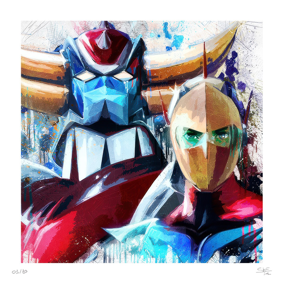 Ske, Goldorak&Actarus watercolor - EA Ske, Goldorak&Actarus watercolor - EA