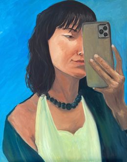 Peinture, Mirrored Selfie, Jamil Boudiab