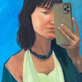 Painting, Mirrored Selfie, Jamil Boudiab