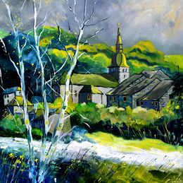 Painting, Chassepierre village in my countryside, Pol Ledent