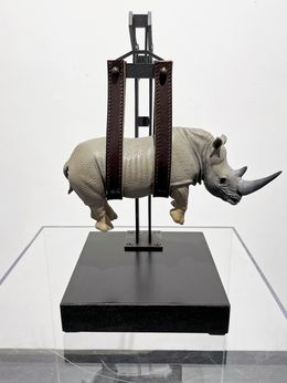 Sculpture, Rino mini bronzo  p.s., Stefano Bombardieri