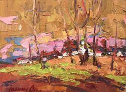 Painting, Golden evening, Oksana Ivanyuk