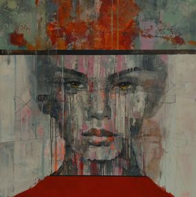 Gemälde, Shades of red, Victor Sheleg