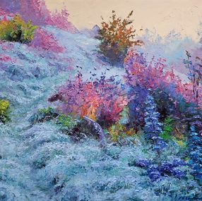 Gemälde, Frost on the grass, Boris Serdyuk