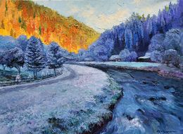 Painting, Morning frost, Boris Serdyuk