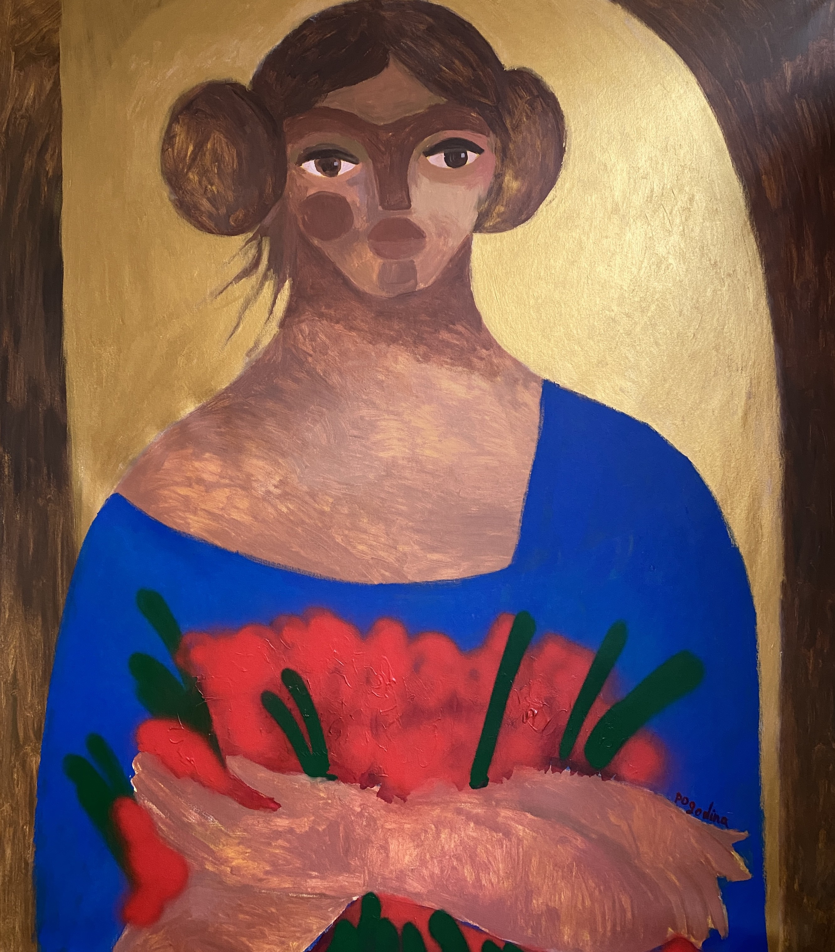 Dasha Pogodina, Madonna with roses Dasha Pogodina, Madonna with roses