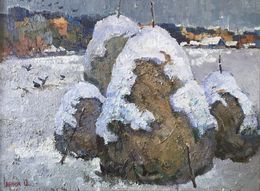 Gemälde, Outside the village, Oksana Ivanyuk