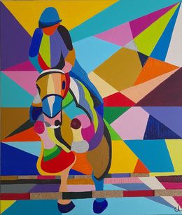Gemälde, Equitation, Stéphane Cantin