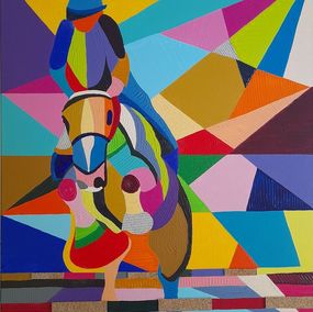 Gemälde, Equitation, Stéphane Cantin