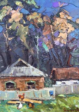 Painting, Autumn on the street, Ivanyuk Oleksiy