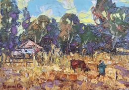 Painting, Near the yard, Ivanyuk Oleksiy