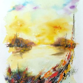 Gemälde, Soleil Couchant, Jean-Claude Lannes