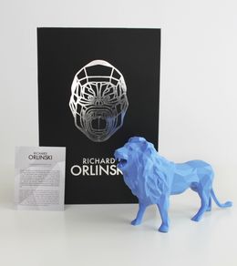 Design, Lion Matt Blue, Richard Orlinski