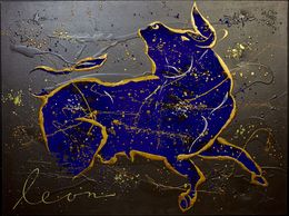 Peinture, Blue Bull, Leon Bosboom