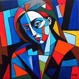Painting, The lady in blue, Morena MoBe
