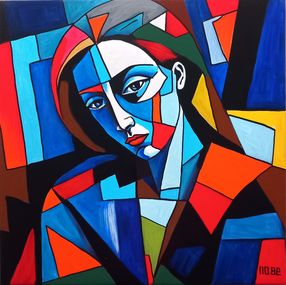 Gemälde, The lady in blue, Morena MoBe