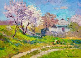 Painting, Flowering month, Boris Serdyuk