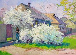 Painting, April is on our street, Boris Serdyuk