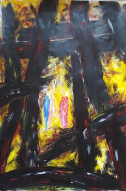 Peinture, Derriere les murs, Christiane Guerry