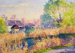 Painting, Sunny April, Boris Serdyuk
