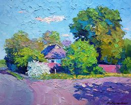 Painting, White bush, Boris Serdyuk