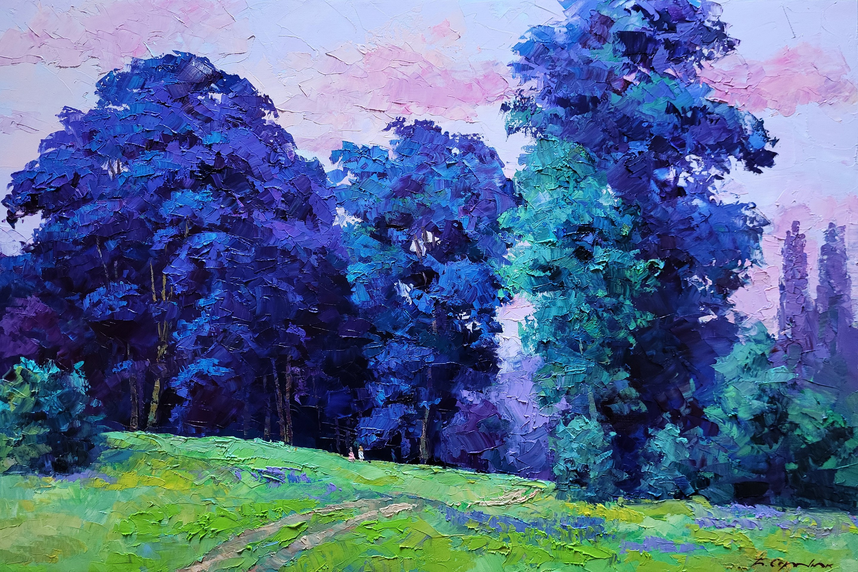 Boris Serdyuk, A meadow on the edge of the forest Boris Serdyuk, A meadow on the edge of the forest